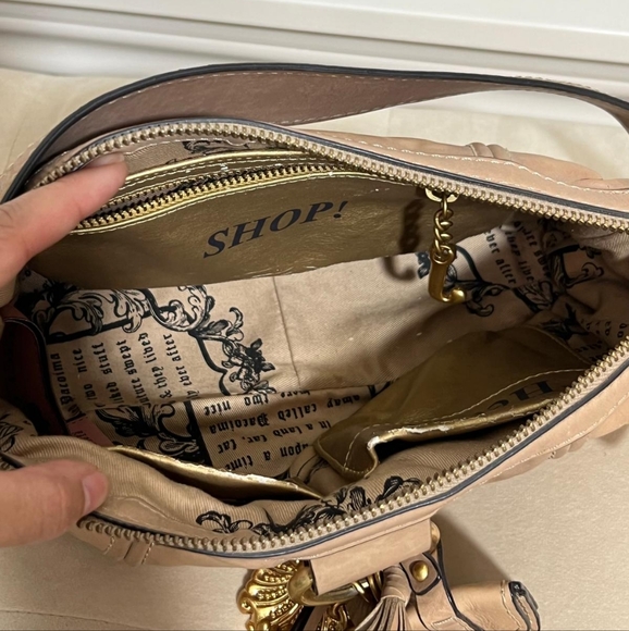 Vintage Juicy Couture Leather Shoulder Bag - Picture 7 of 10